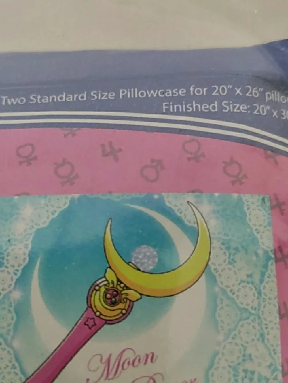 Sailor Moon Scouts Moon Stick Pillowcase Set 2017 90s-style anime New Open Box
